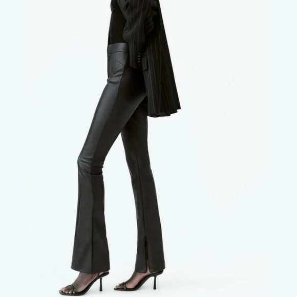 Zara faux leather long leggings - Picture 3 of 8